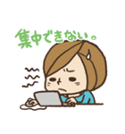 ツキイチしのぶちゃん（個別スタンプ：3）