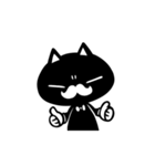 白髭黒猫（個別スタンプ：35）