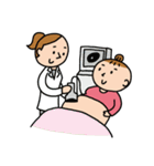 赤ちゃんの部屋公式ラインスタンプ-妊婦編（個別スタンプ：2）