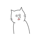 白いねこ 1（個別スタンプ：10）