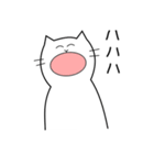 白いねこ 1（個別スタンプ：17）