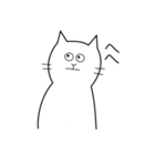 白いねこ 1（個別スタンプ：18）