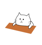 白いねこ 1（個別スタンプ：22）