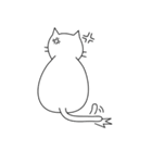 白いねこ 1（個別スタンプ：24）