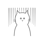 白いねこ 1（個別スタンプ：36）