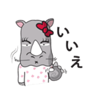 Rhyno女の子（個別スタンプ：3）