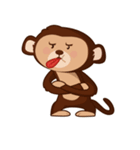 The Monkey and his Elephant friend（個別スタンプ：26）
