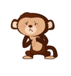 The Monkey and his Elephant friend（個別スタンプ：34）