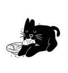 NumNim The Black-Fat Cat（個別スタンプ：4）