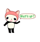 パンダちゃんとひよここちゃん 英語（個別スタンプ：8）