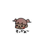 手描きピンクの子（よく使う言葉）（個別スタンプ：2）