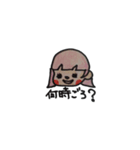 手描きピンクの子（よく使う言葉）（個別スタンプ：5）