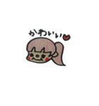 手描きピンクの子（よく使う言葉）（個別スタンプ：12）
