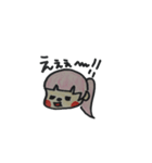 手描きピンクの子（よく使う言葉）（個別スタンプ：15）