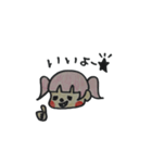手描きピンクの子（よく使う言葉）（個別スタンプ：16）