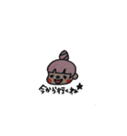 手描きピンクの子（よく使う言葉）（個別スタンプ：40）