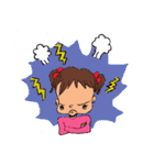 不機嫌2歳。あんこちゃん。（個別スタンプ：1）