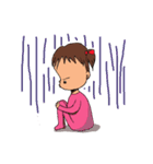 不機嫌2歳。あんこちゃん。（個別スタンプ：14）