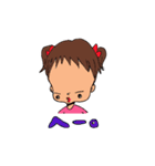 不機嫌2歳。あんこちゃん。（個別スタンプ：16）