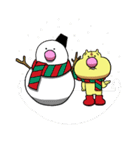 カネにゃんのクリスマススタンプである。（個別スタンプ：9）