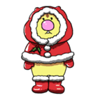 カネにゃんのクリスマススタンプである。（個別スタンプ：33）