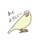 不平不満文鳥（個別スタンプ：33）