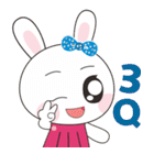 Mina rabbit  and Cola bear（個別スタンプ：27）