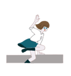 アクロバティック女子高生 ゆめ子（個別スタンプ：5）