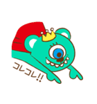 green apple monster（個別スタンプ：34）