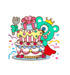 green apple monster（個別スタンプ：40）
