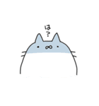 ゆるゆるしろねこ（個別スタンプ：17）