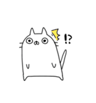 ゆるゆるしろねこ（個別スタンプ：22）