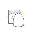 ゆるゆるしろねこ（個別スタンプ：33）