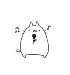 ゆるゆるしろねこ（個別スタンプ：39）