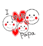 Ilovepapa(日本語)（個別スタンプ：40）