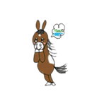 ぶち毛の馬のゆらくん（個別スタンプ：8）