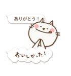 文字打ちなしで！ふたこと申すねこ1 挨拶編（個別スタンプ：28）