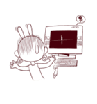 My lovely artist life（個別スタンプ：28）