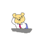 うさぎやクマやパンダなどの社員スタンプ（個別スタンプ：5）