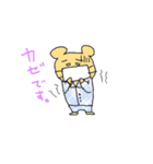 うさぎやクマやパンダなどの社員スタンプ（個別スタンプ：6）