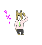 うさぎやクマやパンダなどの社員スタンプ（個別スタンプ：22）