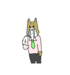 うさぎやクマやパンダなどの社員スタンプ（個別スタンプ：27）