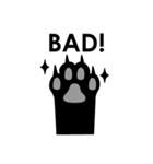 黒猫シルエット（個別スタンプ：30）