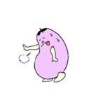 着ぐるみナスくんと白ねこちゃん（個別スタンプ：33）