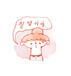 nanako korean Sticker（個別スタンプ：9）