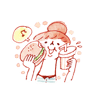 nanako korean Sticker（個別スタンプ：14）