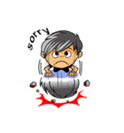 Large head- Boo（個別スタンプ：11）
