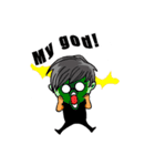 Large head- Boo（個別スタンプ：14）
