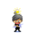 Large head- Boo（個別スタンプ：21）