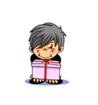 Large head- Boo（個別スタンプ：23）